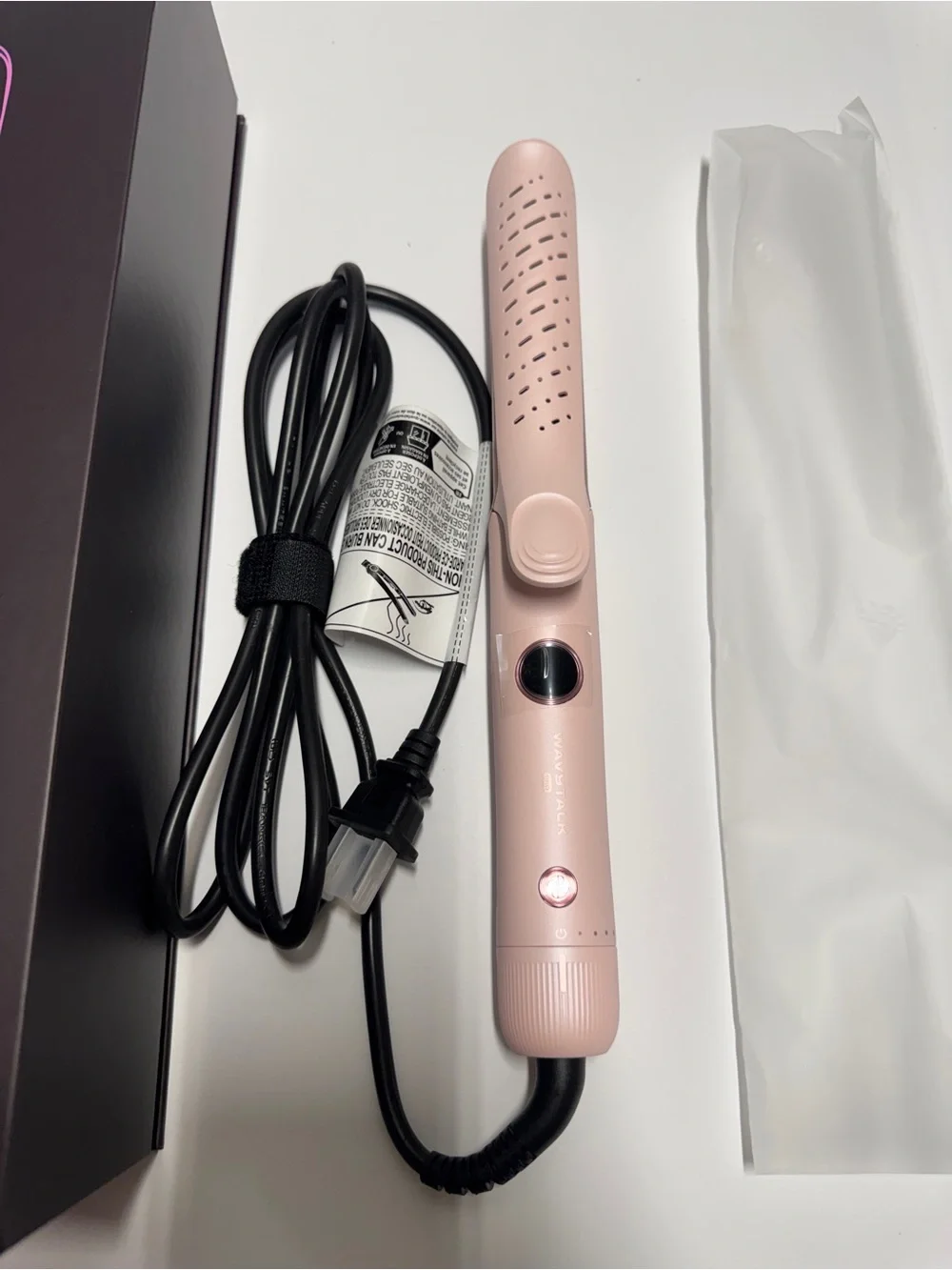 NEW. Wavytalk Pink Pro Airflow Styler Curling Iron.